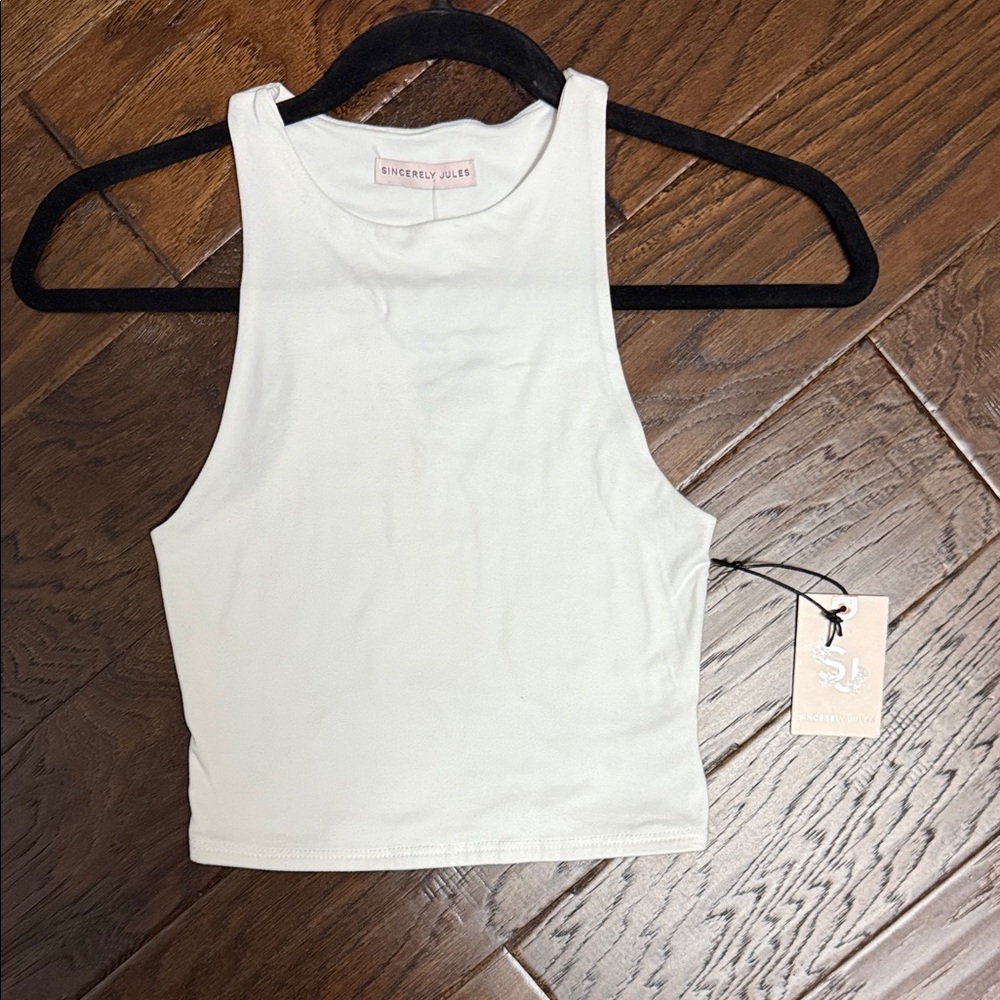 Sincerely Jules Cream Crop Top